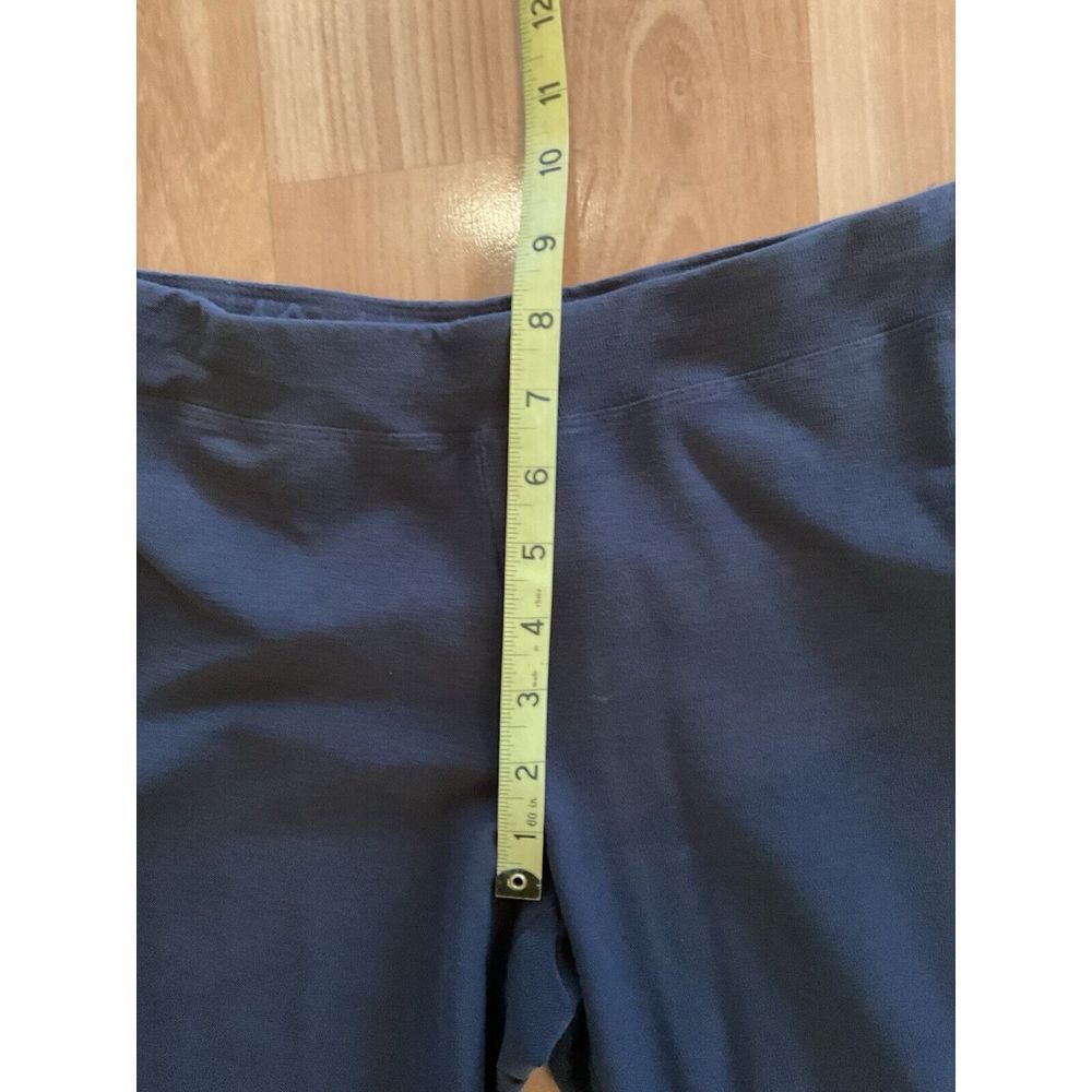 Eileen Fisher Slim Ankle Pant Sz Small Black Pull‎ On Elastic Waist*flaw - Picture 6 of 8